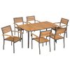 vidaXL Ensemble &agrave; manger d'ext&eacute;rieur 7pcs Bois acacia massif et acier