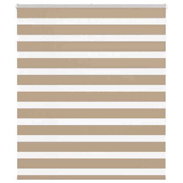 vidaXL Store z&egrave;bre marron sable largeur du tissu 115,9 cm polyester