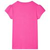 T-shirt pour enfants rose fonc&eacute; 92