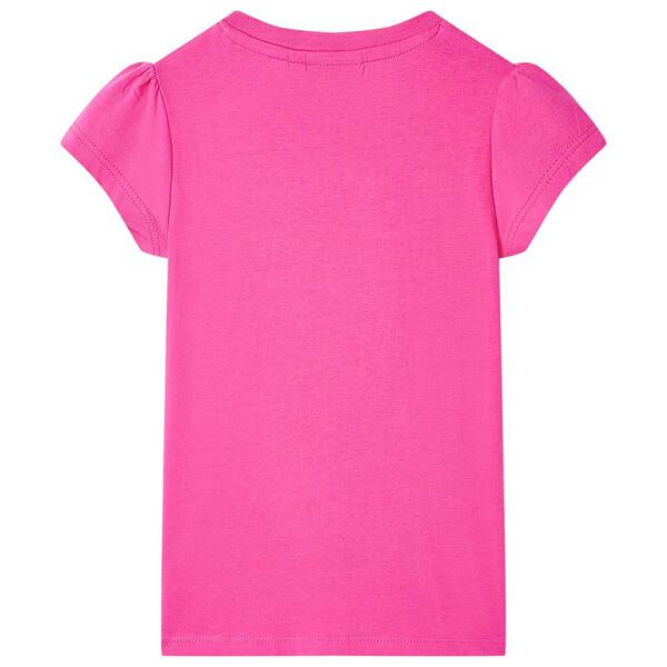 T-shirt pour enfants rose fonc&eacute; 92