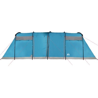 vidaXL Tente familiale tunnel 8 personnes bleu imperméable