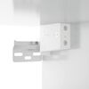 vidaXL Armoire murale blanc brillant 80x36,5x35 cm bois d'ing&eacute;nierie