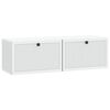 vidaXL Meuble TV mural Blanc 98 x 31 x 30 cm Bois d'ing&eacute;nierie