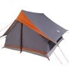 vidaXL Tente familiale avec toit Gris et orange 315 x 286 x 200 cm