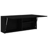 vidaXL Armoire murale de bain noir 100x25x40 cm bois d'ing&eacute;nierie