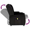 vidaXL Fauteuil de massage inclinable et porte-gobelet 2 places noir