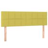 vidaXL Sommier &agrave; lattes de lit avec matelas Vert 140x190 cm Tissu