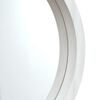 vidaXL Miroir mural avec sangle Blanc &Oslash; 45 cm