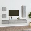 vidaXL Ensemble de meubles TV 5 pcs Sonoma gris Bois d'ing&eacute;nierie