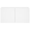 vidaXL Meuble TV mural blanc 80x30x41 cm