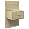 vidaXL T&ecirc;te de lit avec armoires ch&ecirc;ne sonoma 240 cm bois d'ing&eacute;nierie