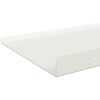 vidaXL &Eacute;tag&egrave;re flottante 2 pcs Blanc 60 x 18 x 2,5 cm Acier