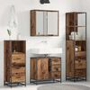 vidaXL Ensemble de mobilier de salle de bain 4 pcs Bois Ancien