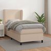 vidaXL Sommier &agrave; lattes de lit avec matelas Cappuccino 90x200 cm
