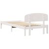 vidaXL Cadre de lit avec t&ecirc;te de lit Blanc 100 x 200 cm Pin massif