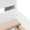 vidaXL Cadre de lit sans matelas blanc 140x190 cm bois de pin massif