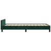 vidaXL Cadre de lit sans matelas vert fonc&eacute; 90x200 cm velours
