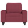 vidaXL Fauteuil Rouge bordeaux 60 cm Tissu