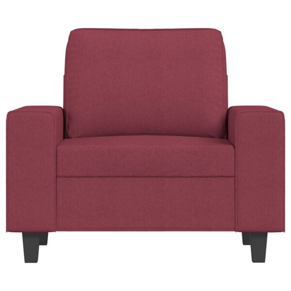 vidaXL Fauteuil Rouge bordeaux 60 cm Tissu
