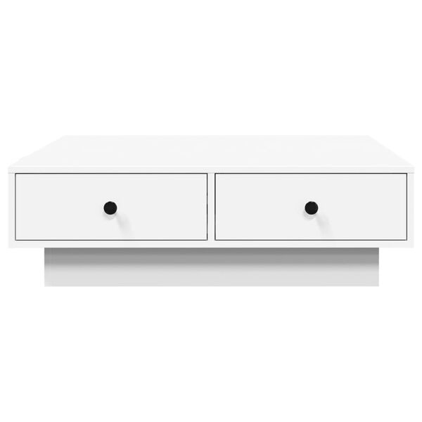 vidaXL Table basse Blanc 90x90x28 cm Agglom&eacute;r&eacute;