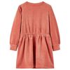 vidaXL Robe enfants &agrave; manches longues rose moyen 116