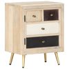 vidaXL Table de chevet 40x30x50 cm Bois de manguier massif