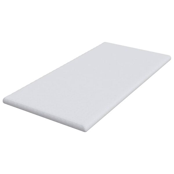 vidaXL Surmatelas Blanc 90 x 190 cm Tissu Jacquard