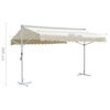 vidaXL Auvent sur pied 4x3 m Cr&egrave;me