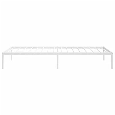 vidaXL Cadre de lit métal sans matelas blanc 90x200 cm