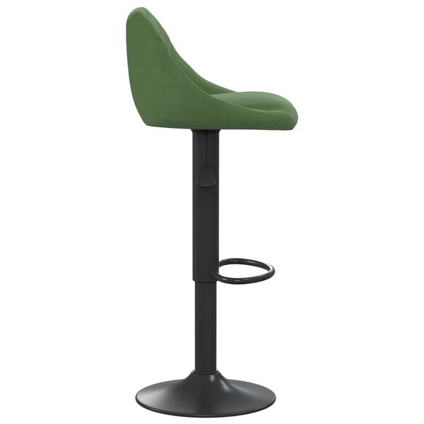 vidaXL Tabouret de bar Vert foncé Velours