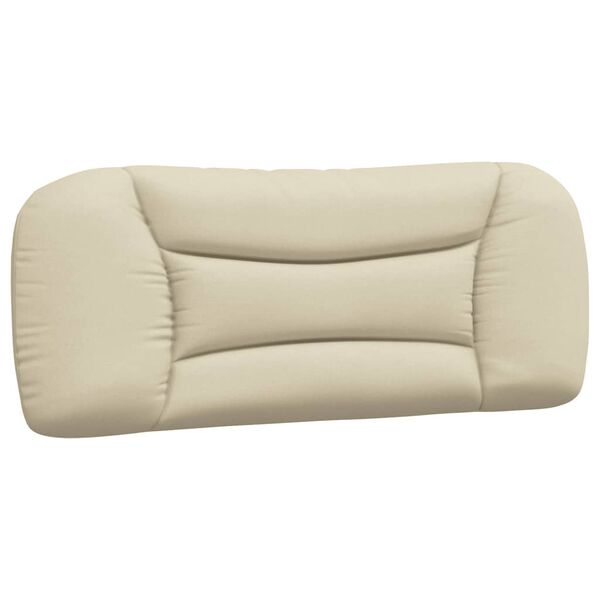 vidaXL Coussin de t&ecirc;te de lit Hvar cr&egrave;me 100 cm tissu