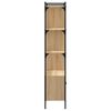 vidaXL Biblioth&egrave;que avec portes Ch&ecirc;ne Sonoma 76,5x30x154,5 cm Bois d'ing&eacute;nierie