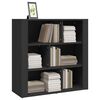 vidaXL Buffet Noir 80x30x80 cm Bois d'ing&eacute;nierie