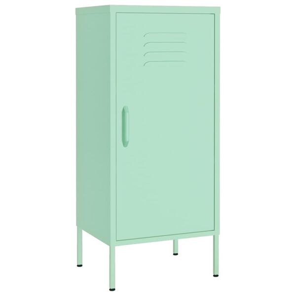 vidaXL Armoire de rangement Vert menthe 42,5x35x101,5 cm Acier
