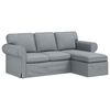 vidaXL Canap&eacute; 160cm Gris clair M&eacute;tал