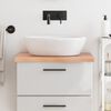 vidaXL Comptoir de salle de bain marron 60x60x(2-4) cm bois trait&eacute;
