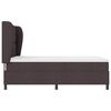 vidaXL Lit &agrave; ressorts avec matelas Marron fonc&eacute; 140 x 200 cm tissu