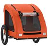 vidaXL Remorque de v&eacute;lo pour animaux de compagnie orange