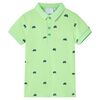 Polo pour enfants vert fluo 92