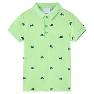 Polo pour enfants vert fluo 92