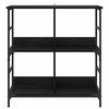 vidaXL &Eacute;tag&egrave;re Ch&ecirc;ne noir 78.5 x 33 x 82 cm Bois d'ing&eacute;nierie