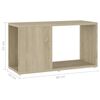 vidaXL Meuble TV Ch&ecirc;ne sonoma 60x24x32 cm Bois d'ing&eacute;nierie