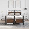 vidaXL Cadre de lit sans matelas ch&ecirc;ne marron 120x200 cm
