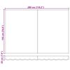 vidaXL Auvent R&eacute;tractable Rouge et Blanc 300 x 250 cm