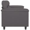 vidaXL Canap&eacute; &agrave; 2 places Gris 120 cm Similicuir