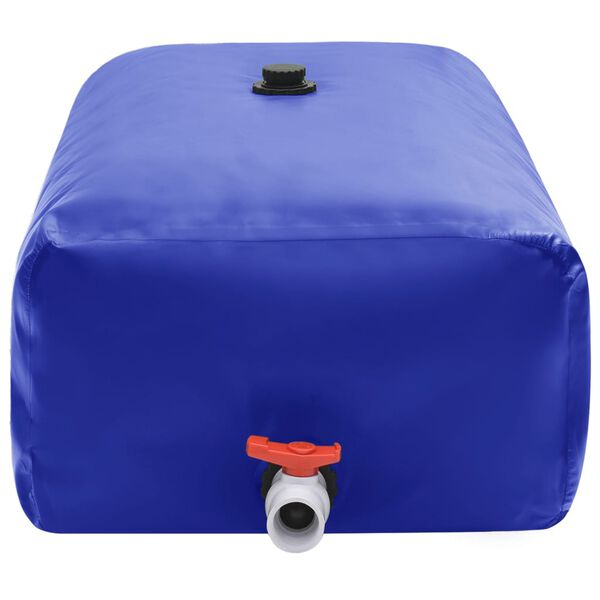 vidaXL R&eacute;servoir d'eau avec robinet pliable 670 L PVC