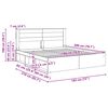 vidaXL Cadre de lit Sonoma 180 x 200 cm Bois de pin massif