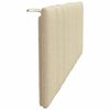 vidaXL Coussin de t&ecirc;te de lit Hanko cr&egrave;me 120 cm tissu