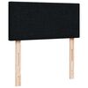 vidaXL Cadre de lit ottoman avec matelas noir 90x190 cm tissu