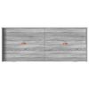 vidaXL Cadre de lit Gris Sonoma 100 x 200 cm Bois d'ing&eacute;nierie